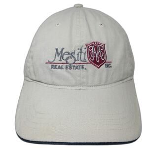Ultra Club Baseball Cap Beige One Size Strapback Mesiti Real Estate Cotton Hat